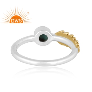 Best Selling Fine Sterling <b>Silver</b> Natural Arizona Turquoise Gemstone Stackable <b>Ring</b> Custom Jewelry Manufacturer - Product Image 4