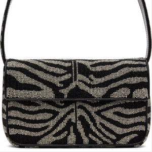 กระเป๋าผ้าฝ้ายลายมะนาวประดับลูกปัดทำมือ กระเป๋าถือผลไม้ประดับลูกปัดสำหรับผู้หญิง กระเป๋าสะพายไหล่ทันสมัยสำหรับงานปาร์ตี้ แบบผสม - Product Image 1