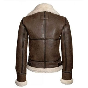 Abrigos de invierno Mujer Espesor Piel de cuero Piel de oveja Mujer Chaqueta de cuero de piel Mujer - Product Image 2