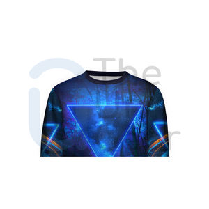 OEM pulóver hombres mujeres de gran tamaño personalizado Streetwear sudadera urbana suelta ajuste moda cuello redondo sudadera manga larga Camiseta - Product Image 2