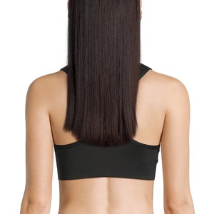 Nouvel arrivage de soutiens-gorge de sport respirants élastiques à soutien élevé en cours d'exécution couleur unie noir vêtements de yoga soutien-gorge antichoc de fitness - Product Image 3