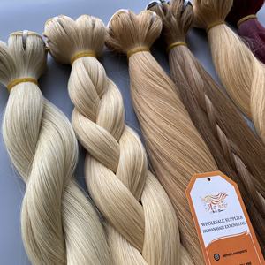 Extensiones de Cabello Humano Liso Remy 100% Virgen Chino de Grado 12A de Alta Calidad al por Mayor, Doble Trama a Máquina, Suaves y Brillantes - Product Image 2