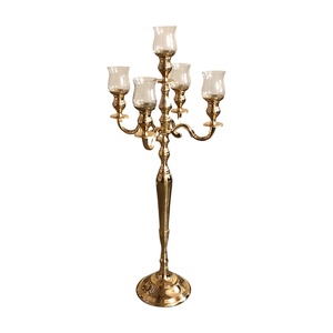 <b>Gold</b> <b>Candelabra</b> for Home Decoration Table Top Decorative <b>Gold</b> Antique Design Handmade <b>Candelabra</b> - Product Image 1