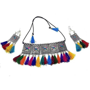Bijoux de style bohème multicolores et noirs pour les fêtes, en alliage - Product Image 2