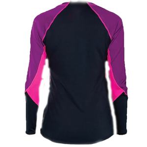 เสื้อแรชการ์ดระบายอากาศได้ดี สำหรับผู้ชายและผู้หญิง แขนยาว แห้งเร็ว ป้องกันรังสียูวี ผลิตจากผ้าสแปนเด็กซ์/โพลีเอสเตอร์ เหมาะสำหรับเล่นเซิร์ฟ ว่ายน้ำ ออกกำลังกาย และฝึกซ้อม - Product Image 1