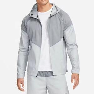 Veste coupe-vent pour homme tendance Meilleure vente Fonctionnelle en nylon pliable avec poche avant à capuche fixe - Product Image 4