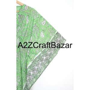 Vestido Casual Midi Tipo Túnica con Cuello en V, 100% Algodón Puro, Lavable y Ecológico, con Estampado Floral Bohemio y Borlas, Manga Corta - Product Image 1