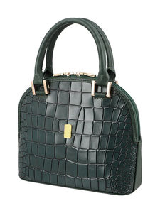 Sac à main de haute qualité pour femmes en cuir véritable à motif d'alligator, léger, avec fermeture éclair, tendance, pour les voyages - Product Image 3