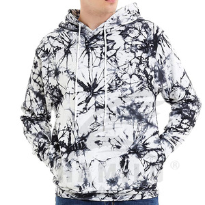 Men's Tie-<b>Dye</b> Hooded Sweatshirt Regular Fit Knitted Polyester Casual Autumn Wear - Product Image 1