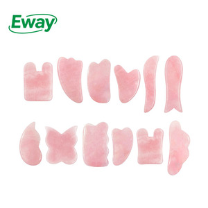 OEM/ODM cuerpo raspado Rosa Jade Gua Sha piedra <span class=keywords><strong>cara</strong></span> adelgazamiento amatista cristal Bian Piedra Rosa <span class=keywords><strong>Cuarzo</strong></span> masaje herramienta tablero <span class=keywords><strong>rodillo</strong></span> - Product Image 1