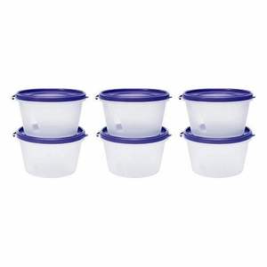Ensemble de contenants alimentaires en plastique sans BPA, 6 pièces, hermétiques, étanches, compatibles micro-ondes, congélateur, lave-vaisselle, tailles variées, vente en gros - Product Image 3