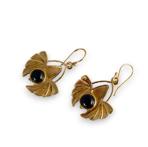 Latest New Design Boho <b>Wing</b> Drop <b>Earrings</b> Tribal Brass Jewelry Women 18k Gold Plated Gemstone Dangle <b>Earrings</b> Wholesale/OEM/ODM - Product Image 1