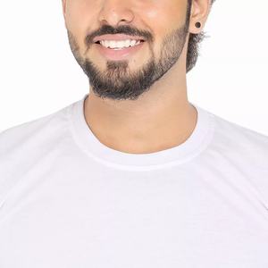 T-shirt classique en coton blanc uni pour homme, unisexe, doux, respirant, manches courtes, impression personnalisée en gros disponible - Product Image 5