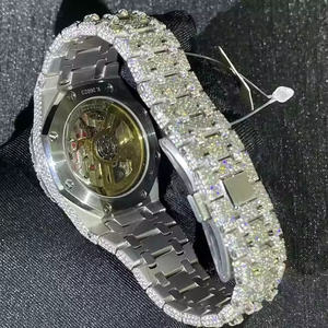 Prime Executive <b>Mens</b> Quartz Moment Timepiece with Moissanite Diamond Highlights Corporate Office Wear - Product Image 4