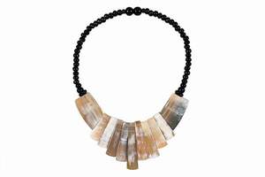 Collier en corne naturelle de Style classique utilisation personnalisée chaîne de corde polie cadeau à la mode pour les fêtes de la Saint-Valentin de la fête des mères - Product Image 3