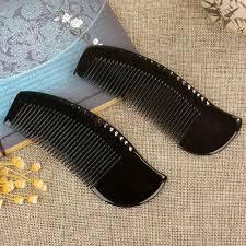 Vente en gros d'outil de salon américain unisexe peigne en corne de boeuf de buffle vache design nautique antistatique animal unisexe en agate naturelle polie - Product Image 3