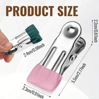 Clips de reliure artisanale en cuir avec couverture en cuir Clip à longue queue Outil de couture en cuir DIY OEM ODM