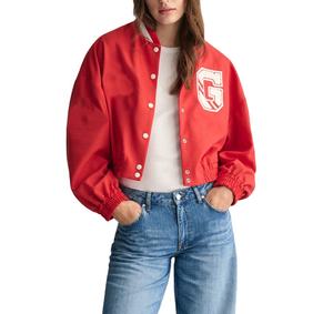 Venta al por mayor Raw Vintage Suede Bomber Jacket Mujeres Personalizado Tallas grandes Ecológico Reversible Forro de lana Turn Collar Street - Product Image 4