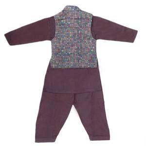 Traje de chaleco para niño - Morado oscuro - Product Image 5