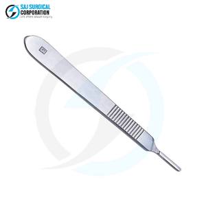 Manche de scalpel manuel de haute qualité pour la chirurgie générale, construction en acier inoxydable, certifié CE, excellent équilibre, précision - Product Image 2