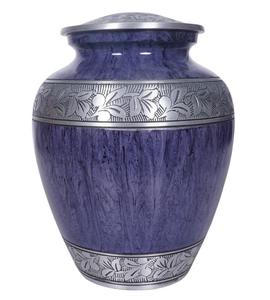 โกศโลหะเคลือบสีดำคลาสสิกโกศอลูมิเนียมสำหรับใส่เถ้ากระดูกของมนุษย์อุปกรณ์งานศพ - Product Image 5