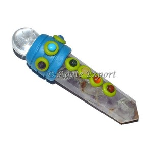 Melocotón Aventurina Orgón Curación Varita Cristal Curación Producto Proveedor - Product Image 6