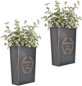 DECOR HAAT Best Selling Customized Home Garden Decoration Handmade Galvanized Metal <b>Wall</b> Planter Latest Design High Quality - Product Image 3