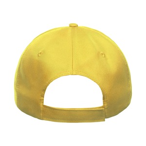 Fabricant de gros logo personnalisé sérigraphié personnalisé 6 panneaux couleur jaune uni 100% coton respirant homme casquette de baseball - Product Image 5