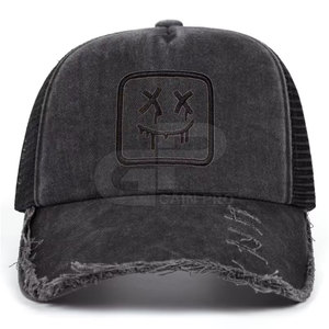 Distressed Trucker <b>Hat</b> For <b>Men</b> And Women Adjustable Breathable Design Casual Stylish Comfortable Everyday Outdoor Wear - Product Image 5