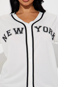 Custom <b>Women</b> Plus Size Short Breathable V-neck <b>Baseball</b> Jersey T-Shirt Sublimation Print Summer Quick Dry Moisture Wicking Sport - Product Image 5