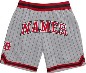 Nuevo diseño de fabricante personalizado Unisex bordado poliéster transpirable baloncesto parche cordón Streetwear pantalones cortos - Product Image 5