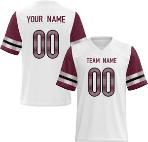 Maillots de football américain personnalisés par le premier fabricant 2026, courts, séchage rapide, 100 % polyester, impression par transfert thermique, logo d'équipe personnalisé 10 - Product Image 6