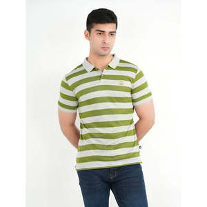 MEABH Summer for Polo Shirt Slim Fit High Quality Jersey Embroidered Logo Striped <b>Printed</b> Pattern Light-Colored Short Loose XL - Product Image 1