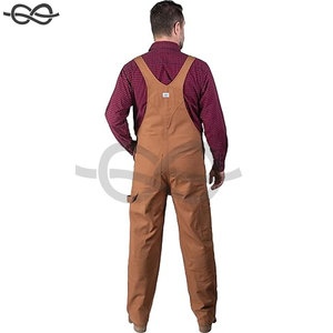 Salopette Duck pour homme Pecan 36x30 pouces Vêtements de travail confortables et durables Toutes saisons avec bretelles réglables Plusieurs poches - Product Image 4