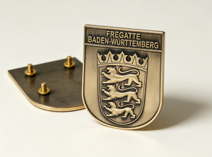 แผ่นโลหะสั่งทำพิเศษ, ตราสัญลักษณ์ที่ระลึกแบบนูน 3 มิติ พร้อมสกรูยึด, ผิวสัมผัสสีบรอนซ์โบราณ/เงิน/ทองแดง สำหรับของที่ระลึก - Product Image 5