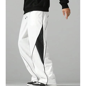 Pantalon cargo parachute multi-poches personnalisé en nylon coupe ample coupe-vent du fabricant - Product Image 3