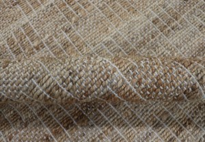 Alfombra Moderna Geométrica de Yute Marrón Natural, Reversible, de Pelo Largo y Plano, Tejida a Mano, Rectangular, para Sala de Estar, Dormitorio, Estilo Rústico - Product Image 6