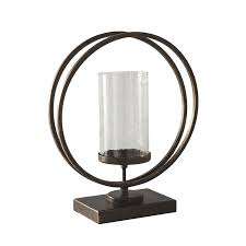 Support à bougie minimaliste en aluminium, design contemporain élégant, fait main, durable, écologique, centre de table pour Pâques et Noël - Product Image 6