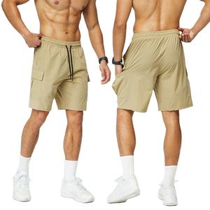 Breathable Summer Workout Shorts Casual Loose Breathable Quick-Drying Fitness <b>Running</b> Shorts Elastic Waist Closure Wholesale - Product Image 2