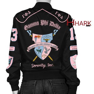 Camiseta de Sorority Gamma Phi Delta, Tendencia Actual, Totalmente Sublimada, con Botones, Transpirable, con Bordado y Letras Impresas - Product Image 2