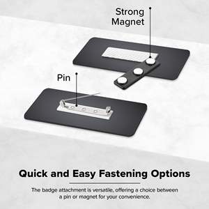 Etiquetas de <span class=keywords><strong>nombre</strong></span> de Metal personalizadas de la mejor calidad, insignias de botón de imán de neodimio, marcadores de tablero de personal permanente, servicios de procesamiento de soldadura cortada - Product Image 4