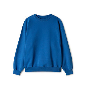 Sweat-shirt à capuche décontracté vintage surdimensionné pour homme, style streetwear, bleu personnalisé, hip-hop - Product Image 1