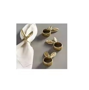 Servilletero de latón Diferentes estilos Forma de hoja Servilletero de latón de lujo Fiable para clientes Disponible al precio más barato - Product Image 5