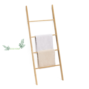 Eco2go, escalera de torre de bambú Natural biodegradable de longitud personalizada, toallero de aislamiento decorativo para interiores hecho en Vietnam - Product Image 1