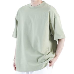 Camisetas de corte holgado con hombros caídos para hombre, 100% algodón, oversize, 230GSM, con logo personalizado, tallas grandes. - Product Image 2