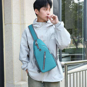 Unisex <b>Large</b> Capacity Outdoor Sling Shoulder Bag New Fashionable Cross Body Chest Messenger Custom Logo Superior Zipper Summer - Product Image 4
