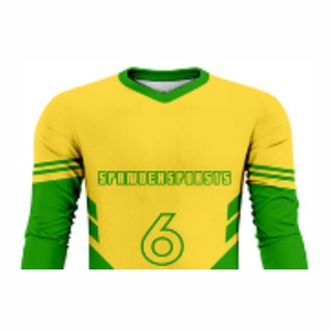 Conjunto de Uniforme de Portero de Fútbol Personalizado de Alta Calidad, Unisex, de Poliéster, Manga Corta, Transpirable, Estampado, para Invierno - Product Image 4