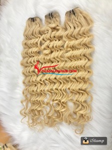 Nga Miễn Phí Mẫu Thô Wefted Phần Mở Rộng Tóc Người 613 Tóc Vàng Bó Với Phí<span class=keywords><strong>a</strong></span> Trước Tóc Weave Nhà Phân Phối Thiên Tài Sợi Ngang - Product Image 3