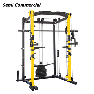 Estación multifunción de máquina Smith para entrenador de gimnasio en casa con bancos y bastidores de entrenamiento funcional para envío directo - Product Image 2