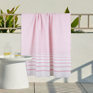 Hot Summer <b>Sales</b> 100% Cotton 200 GSM Yarn Dyed Dobby Design Washable Eco-Friendly Beach <b>Towels</b> 2 Sides Fringes 70x170 CM Woven - Product Image 1